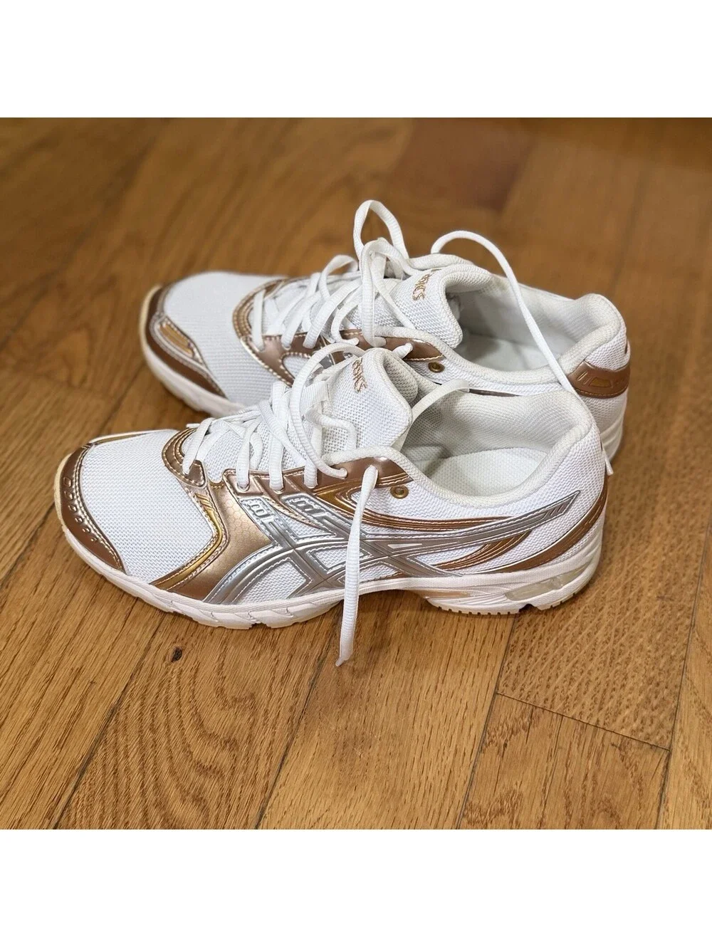 Size US 6.5 Women’s ASICS Gel-DS 14 Shoes Sneakers Cream Rose Gold 1203B102